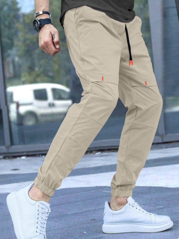 Cargo Cotton Pants in DarkGreen and Cream.Cargos for Men.Track Pant for Boys amd Men.Oversize Cargo Trouser.Men's Oversized Cargo Utility Joggers.Multi Poket pent.