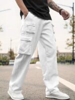 Cargo Cotton Pants.Cargos for Men.Track Pant for Men.Oversize Cargo Trouser.Men's Oversized Cargo Utility Joggers.Multi Poket pent
