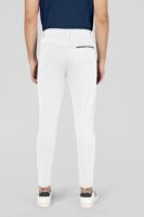 Formal Stretchable White Pant with Expandable Waist for Men. Regular Fit, Flat Front, Premium Lycra Fabric Pants for Office, Party and Casual Wear