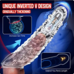1🔥 Bigger. Harder. Wilder. 🔥 💦 The Explosive Vibrating Wolf-Tooth Crystal Sleeve 💦