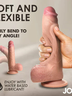 Dual Density Silicone Stud Dildo 8 inch | Realistic Dildos from Condom Depot